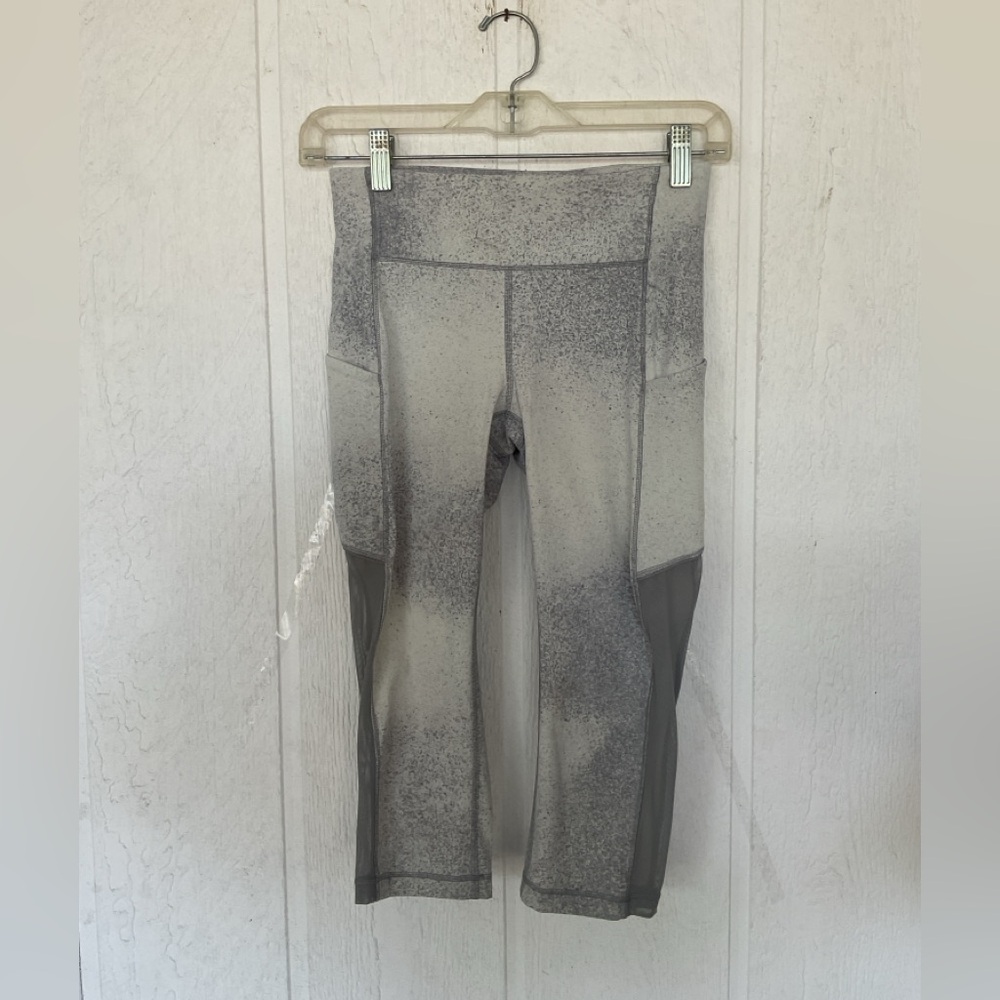 Lululemon Size 4 Gray Static Speckled Leggings | High Rise Running Yoga Pants
